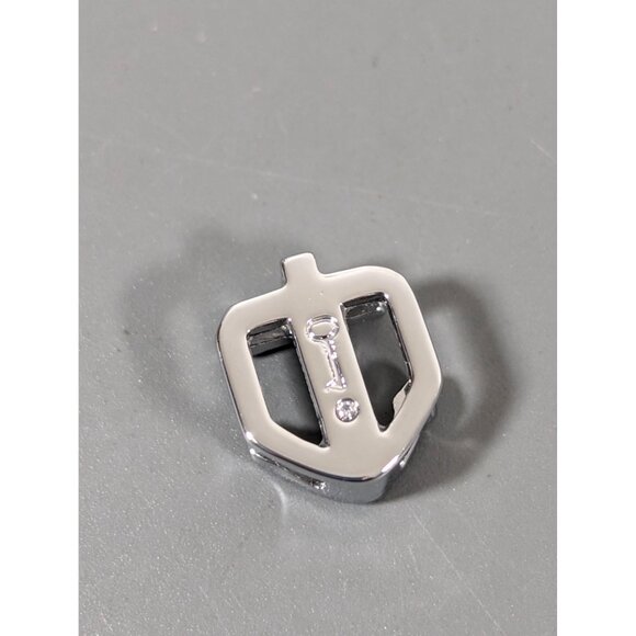 Keep Collective Silver Tone Crystal Pave Anchor Slide Charm NEW - Picture 3 of 5